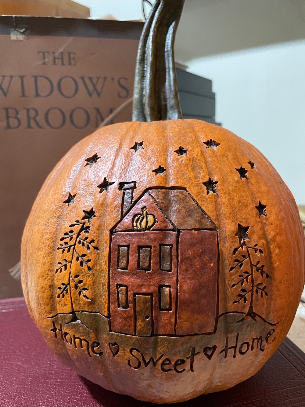 Fall Harvest Primitive Home SweetHome Pumpkin Decor